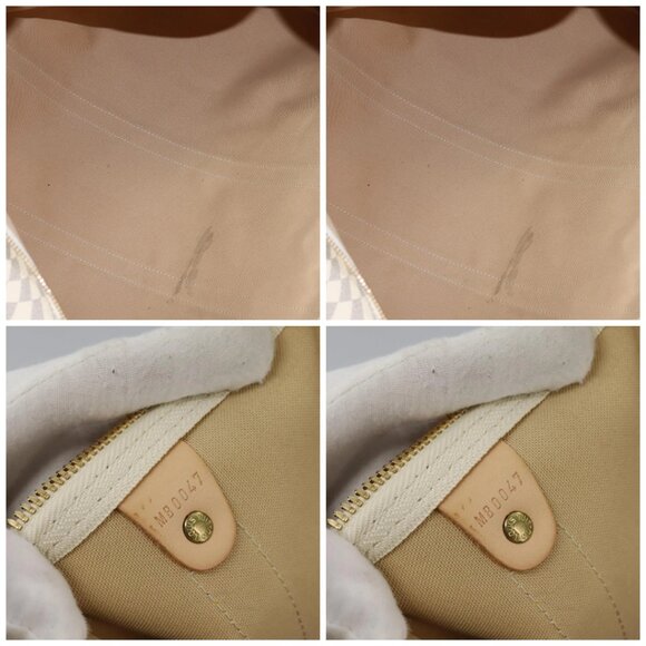 LOUIS VUITTON Damier Azur Keepall Bandouliere 55 Boston Bag N41429 Auth BD1851AV - Picture 15 of 16